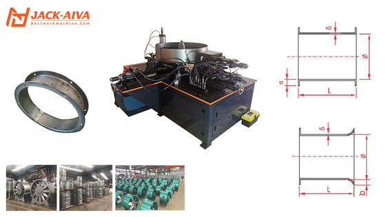 Macchina di produzione di flange per ventilatori assiali