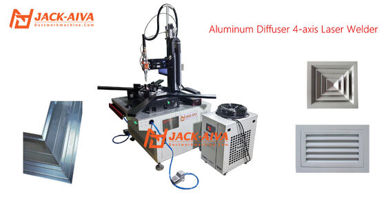 Macchina di saldatura a laser con telaio di diffusore in alluminio HVAC